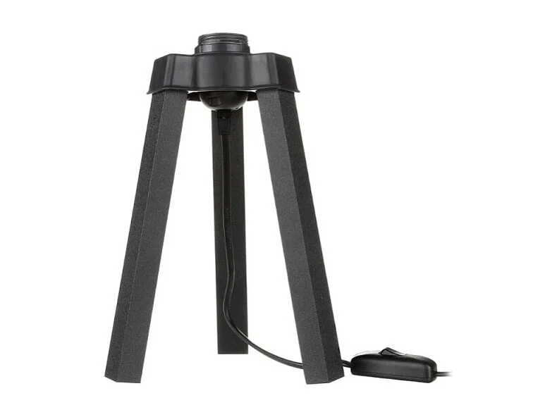 Lampada da tavolo treppiede legno colore nero Piko MDL4769 22.5H