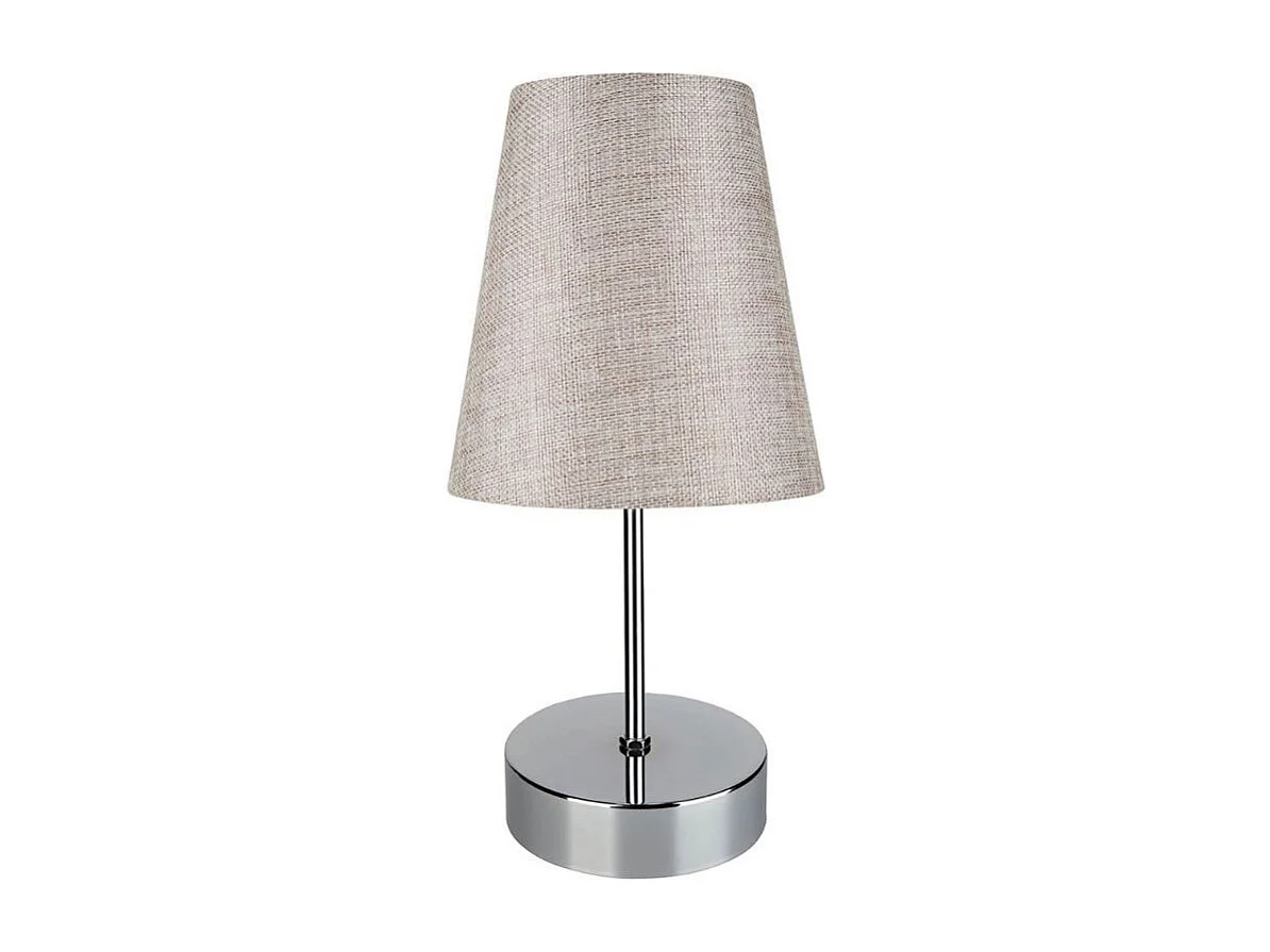 Lampada da tavolo cromo beige Estelya ASZ1068