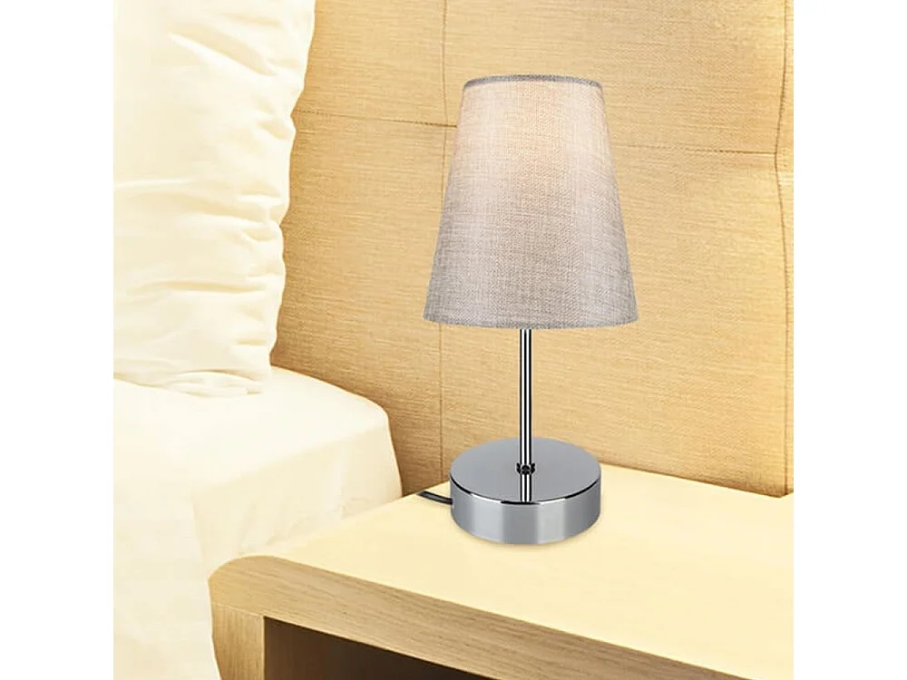 Lampada da tavolo cromo beige Estelya ASZ1068