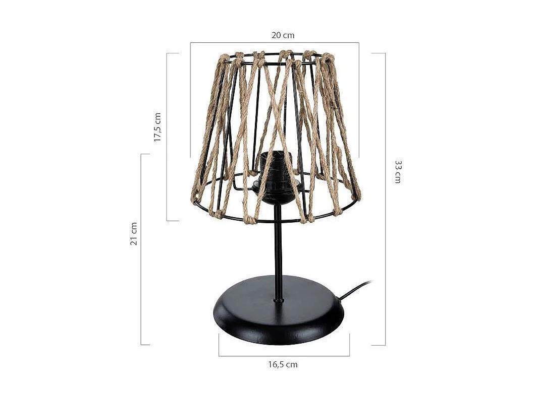 Lampada da tavolo in iuta Evren ASZ1127