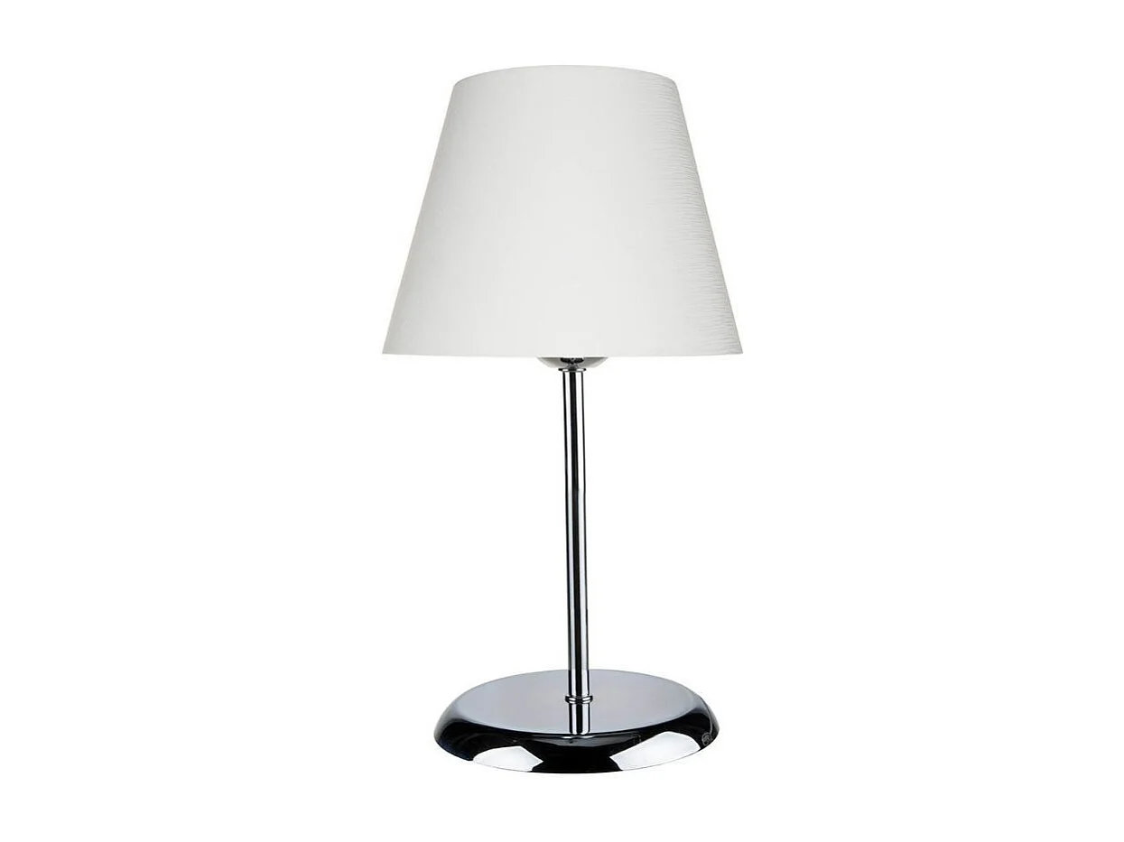 Lampada da tavolo in metallo e paralume tessuto Elva ASZ1047