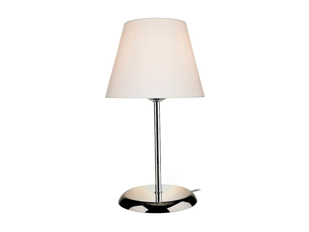 Lampada da tavolo in metallo e paralume tessuto Elva ASZ1047