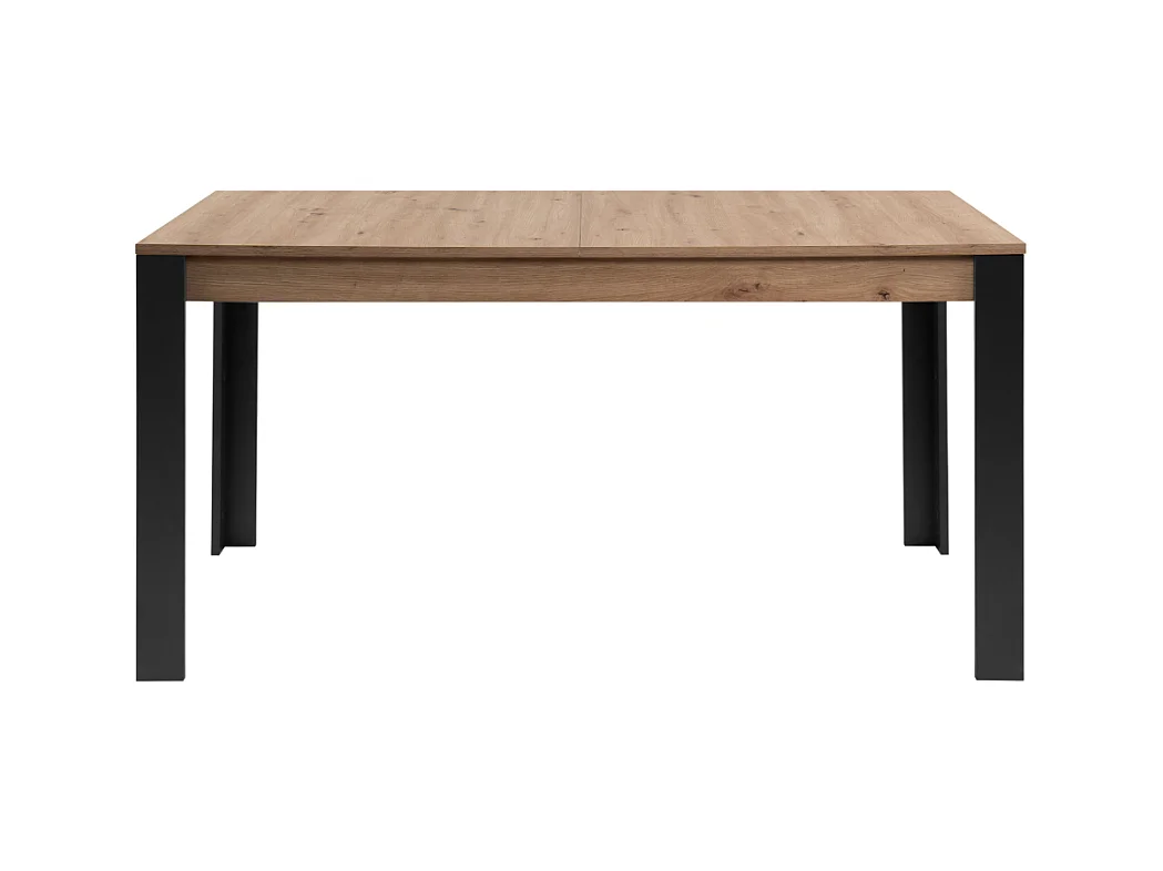 Tavolo allungabile Tolosa80B piano rovere e gambe nere – 150x80x75H