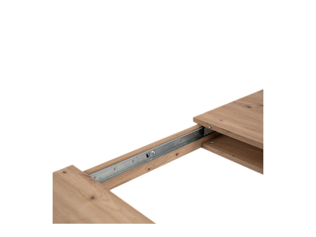 Tavolo allungabile Tolosa80B piano rovere e gambe nere – 150x80x75H