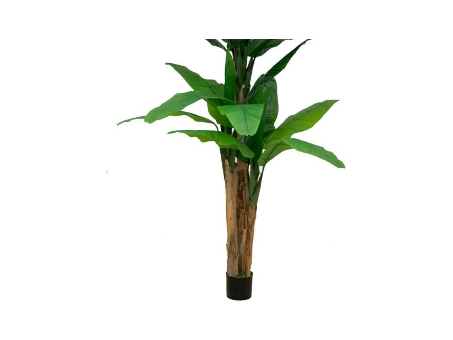 Pianta artificiale Banano 200h con vaso e 3 fusti