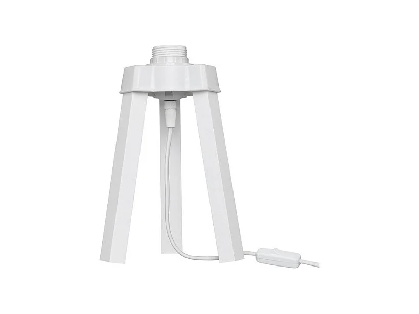 Lampada da tavolo treppiede legno colore bianco Piko MDL4768 22.5H