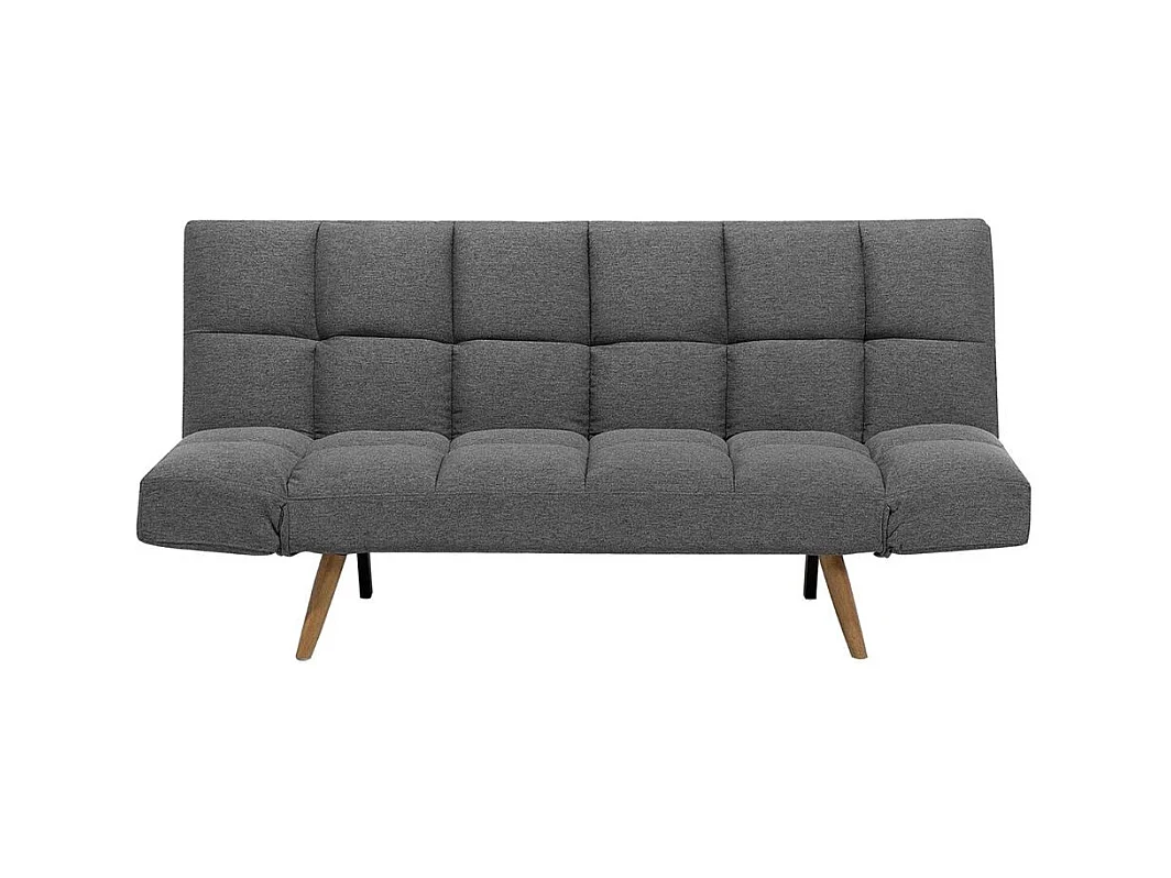 Divano con funzione letto e braccioli reclinabili Dube 181x81x86h colore grigio