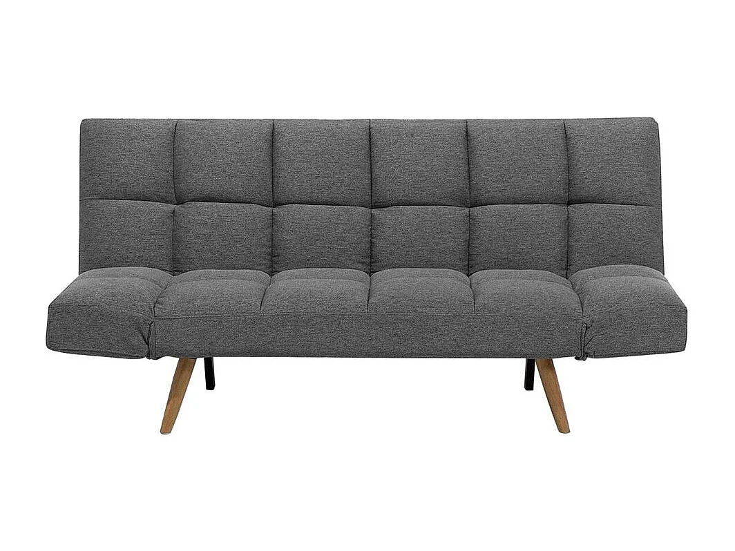 Divano con funzione letto e braccioli reclinabili Dube 181x81x86h colore grigio