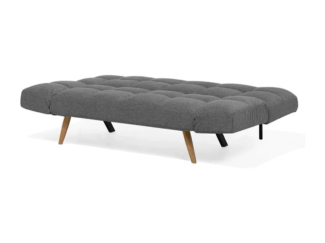 Divano con funzione letto e braccioli reclinabili Dube 181x81x86h colore grigio