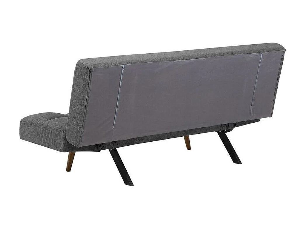 Divano con funzione letto e braccioli reclinabili Dube 181x81x86h colore grigio