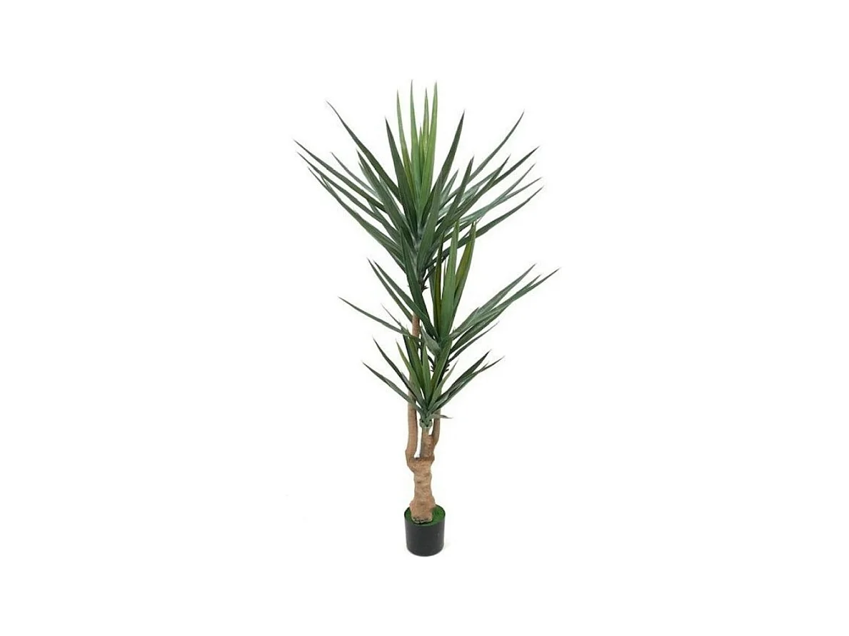 Pianta artificiale Yucca 180h 79 foglie con vaso