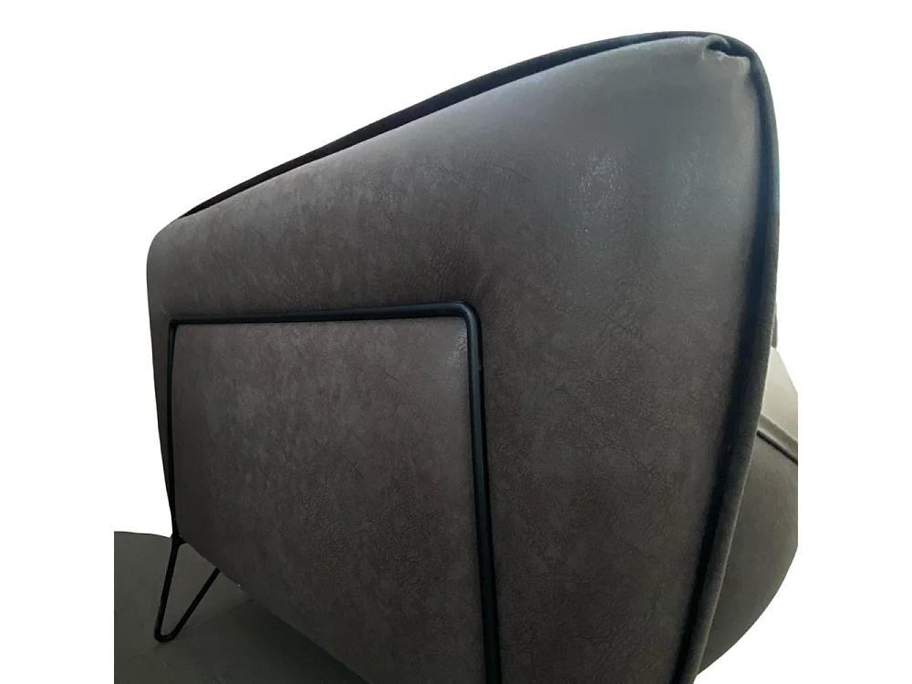 Divano 3 posti Crown 215x94x98h cm colore grigio