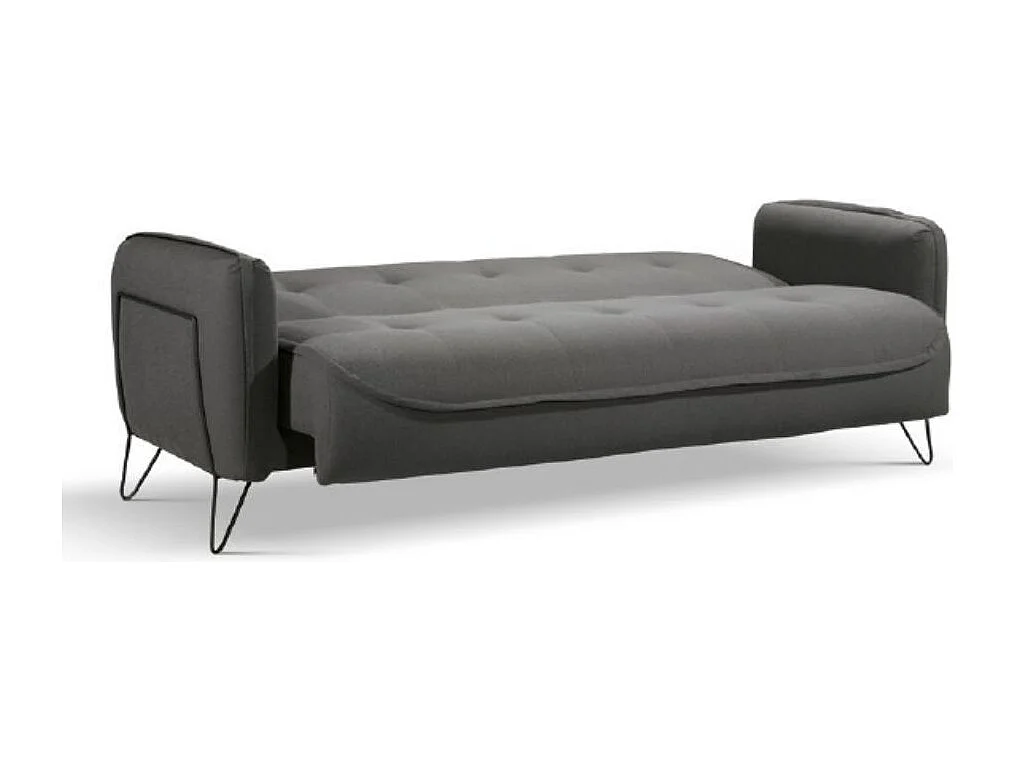 Divano 3 posti Crown 215x94x98h cm colore grigio