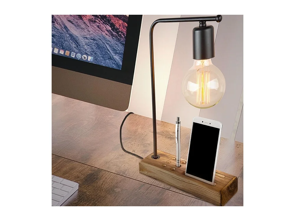 Lampada da scrivania con porta cellulare Vito MDL4285