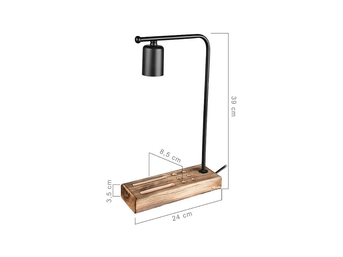 Lampada da scrivania con porta cellulare Vito MDL4285