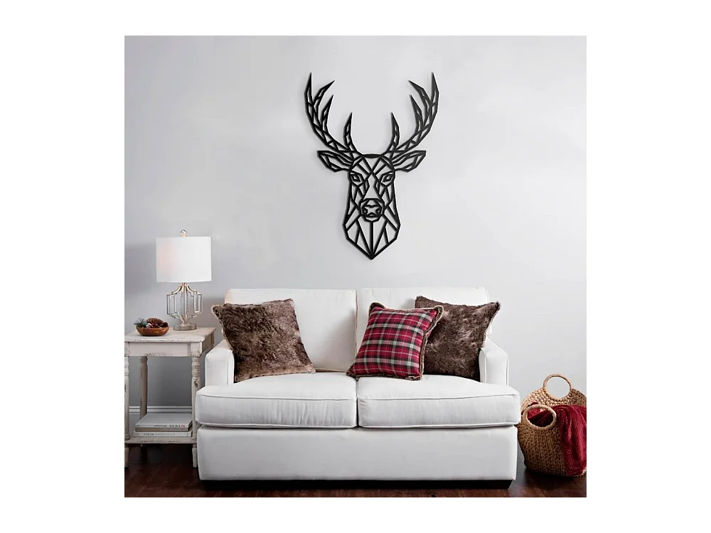 Cornice decorativa cervo 62x87 cm MT192408 colore nero