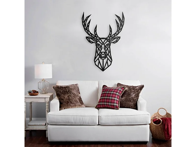 Cornice decorativa cervo 62x87 cm MT192408 colore nero