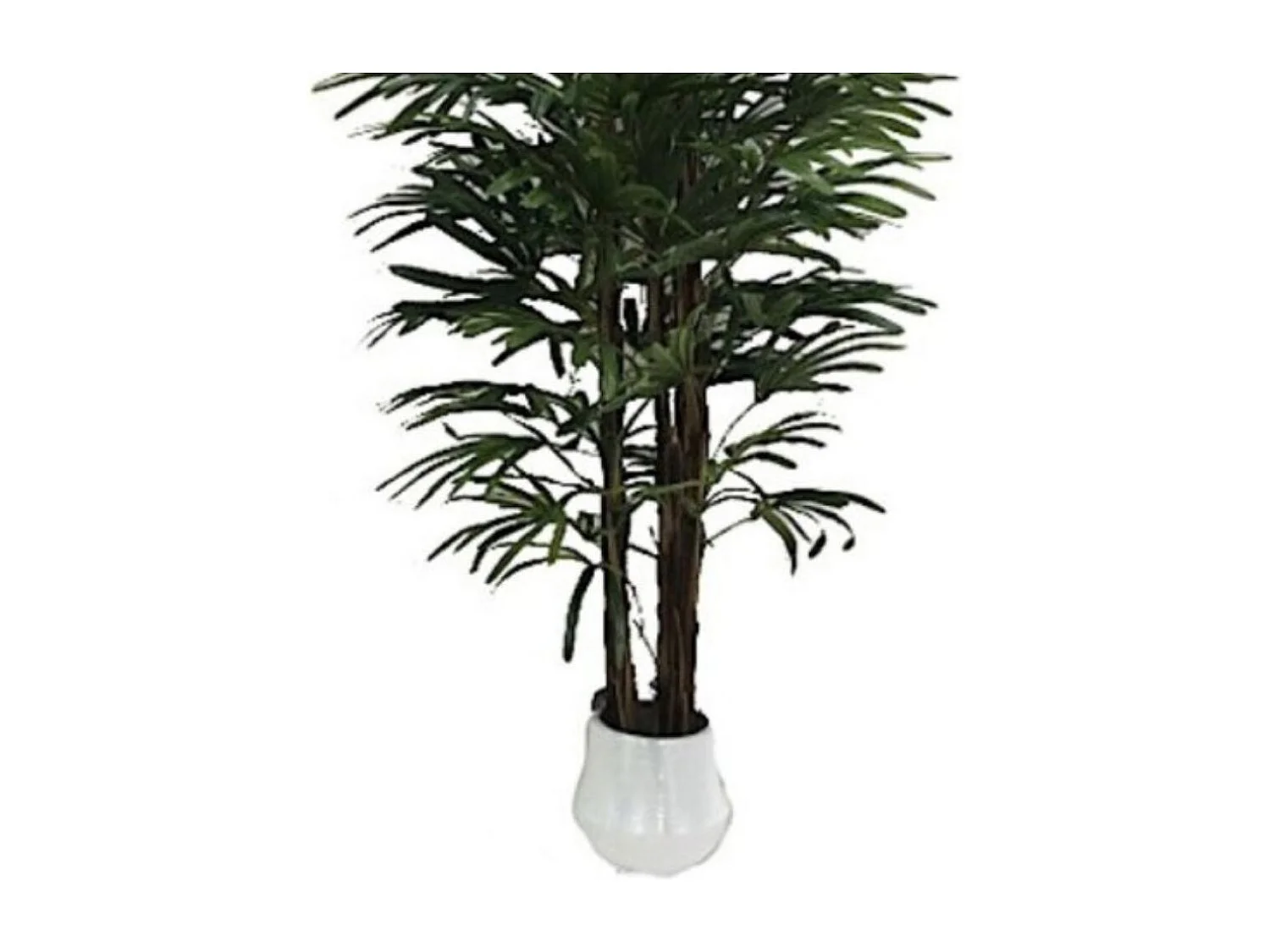 Pianta artificiale Fan Palm 140h 400 foglie con vaso