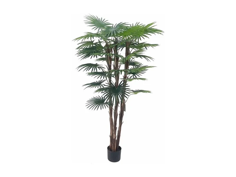 Pianta artificiale Palma nana 140h con vaso