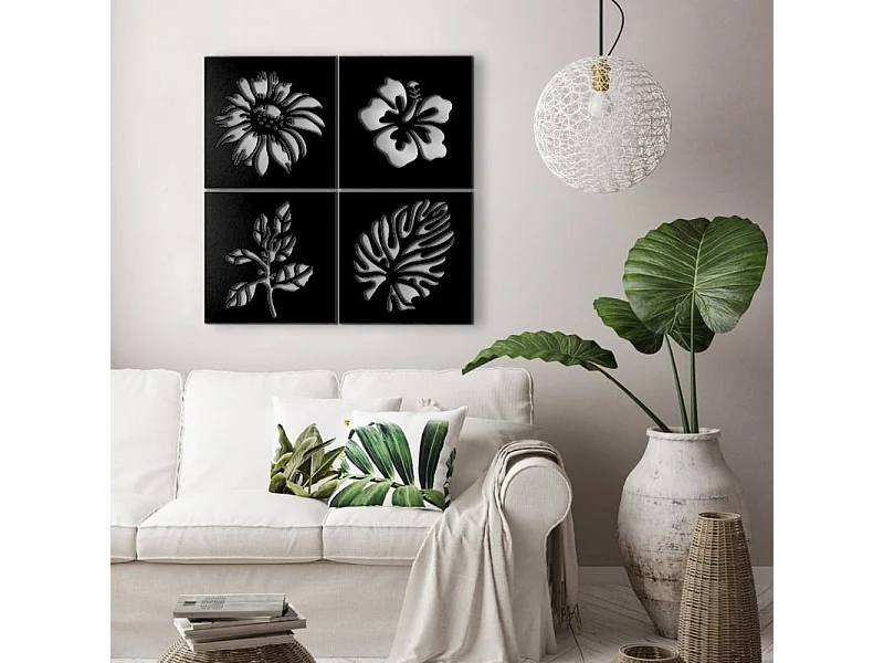 Cornice decorativa natura 40x40 cm MT1924181 colore nero