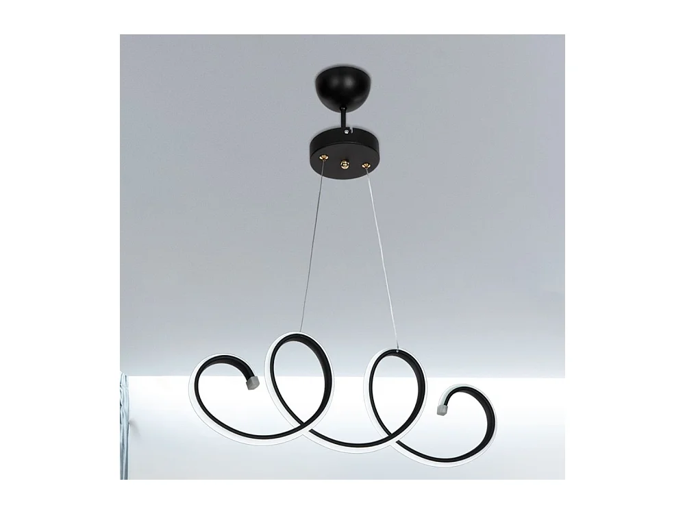 Lampada a sospensione LED forma spirale Afra MDL4441 colore nero