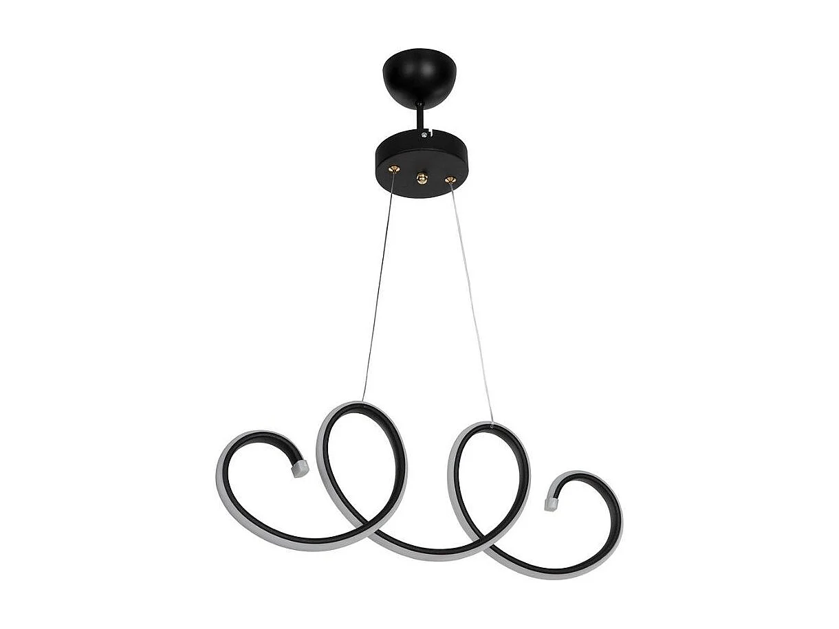 Lampada a sospensione LED forma spirale Afra MDL4441 colore nero