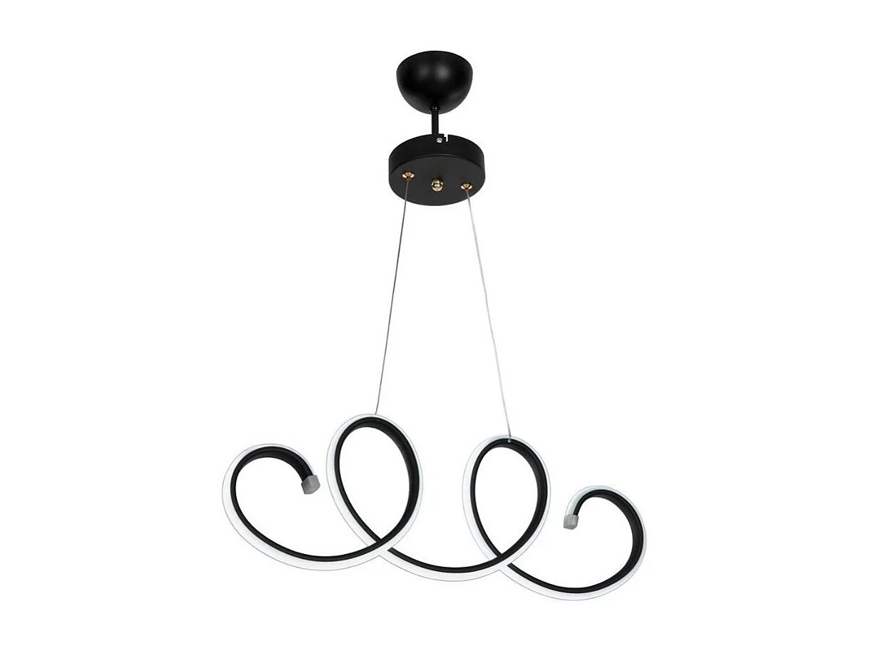 Lampada a sospensione LED forma spirale Afra MDL4441 colore nero
