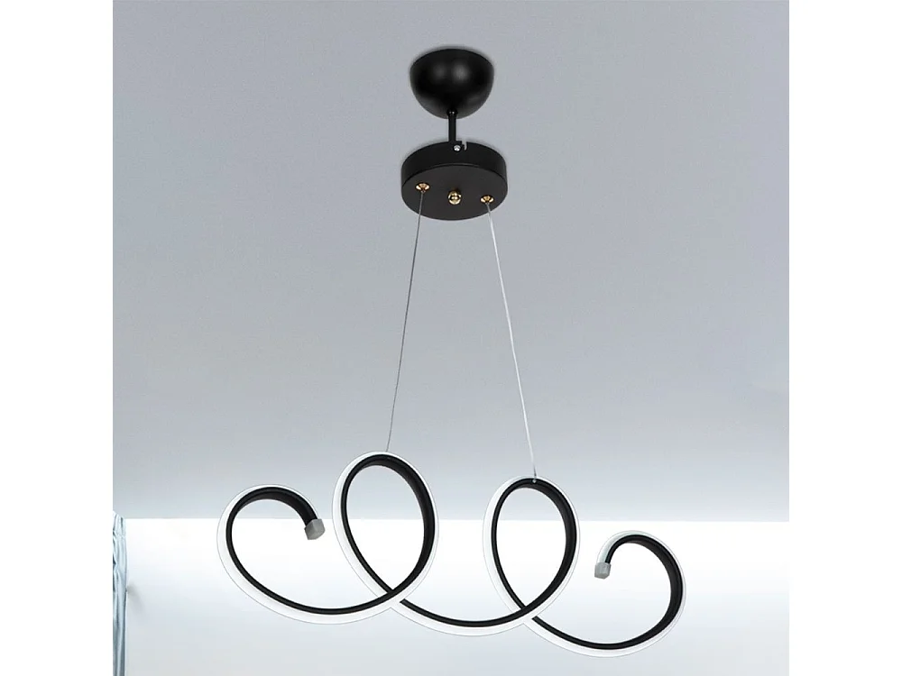 Lampada a sospensione LED forma spirale Afra MDL4441 colore nero