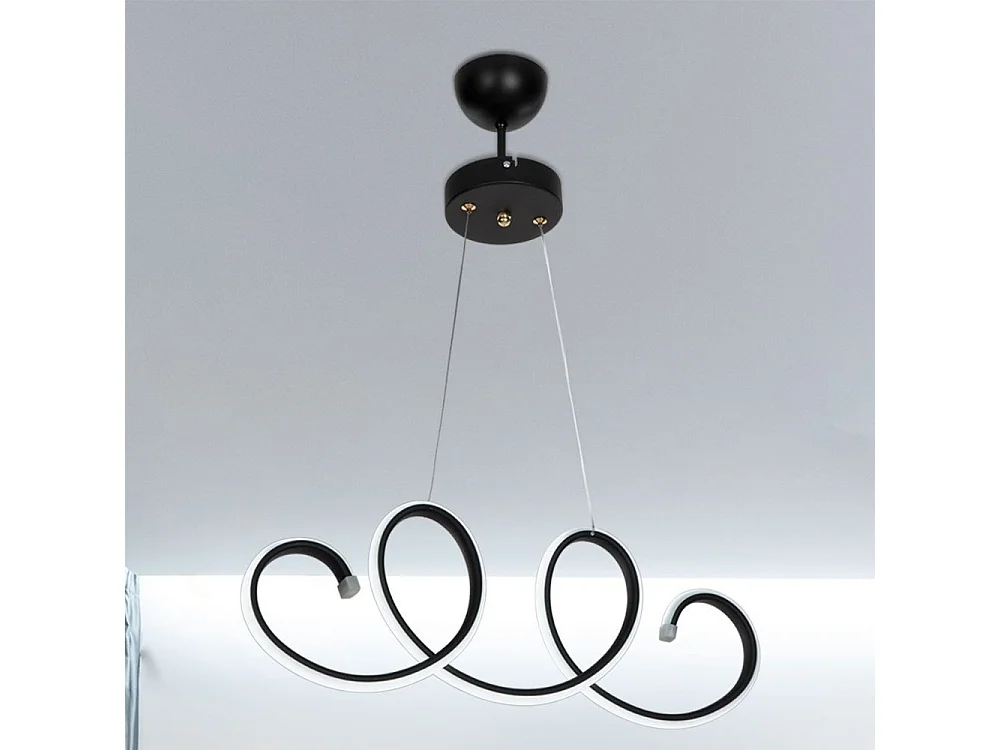 Lampada a sospensione LED forma spirale Afra MDL4441 colore nero