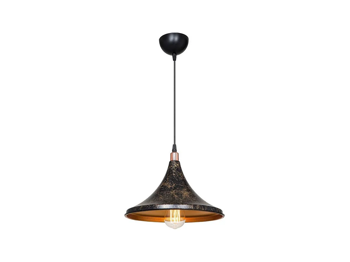 Lampada a sospensione metallo Kalyon ASZ1650 colore nero e oro