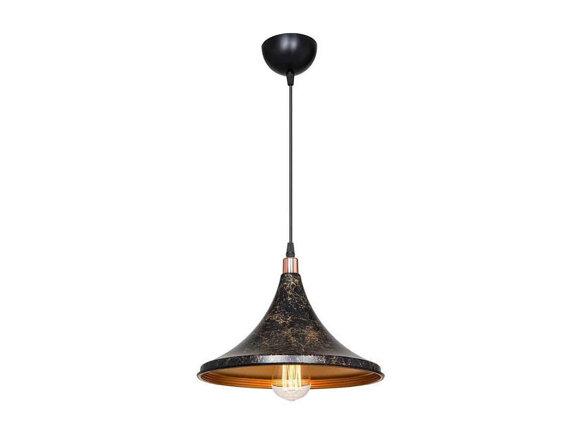 Lampada a sospensione metallo Kalyon ASZ1650 colore nero e oro