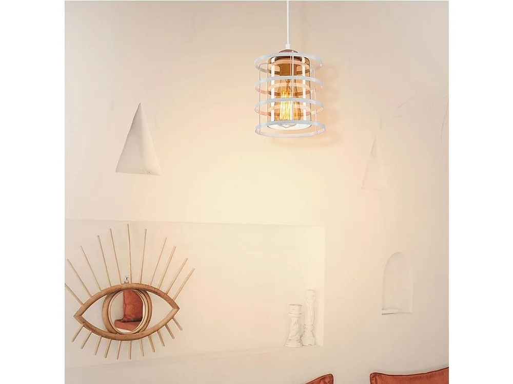 Lampada a sospensione metallo Mira ASZ1261 colore bianco