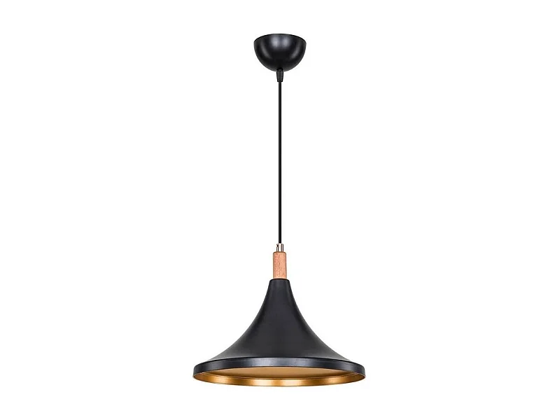 Lampada a sospensione Kano nero oro ASZ1564