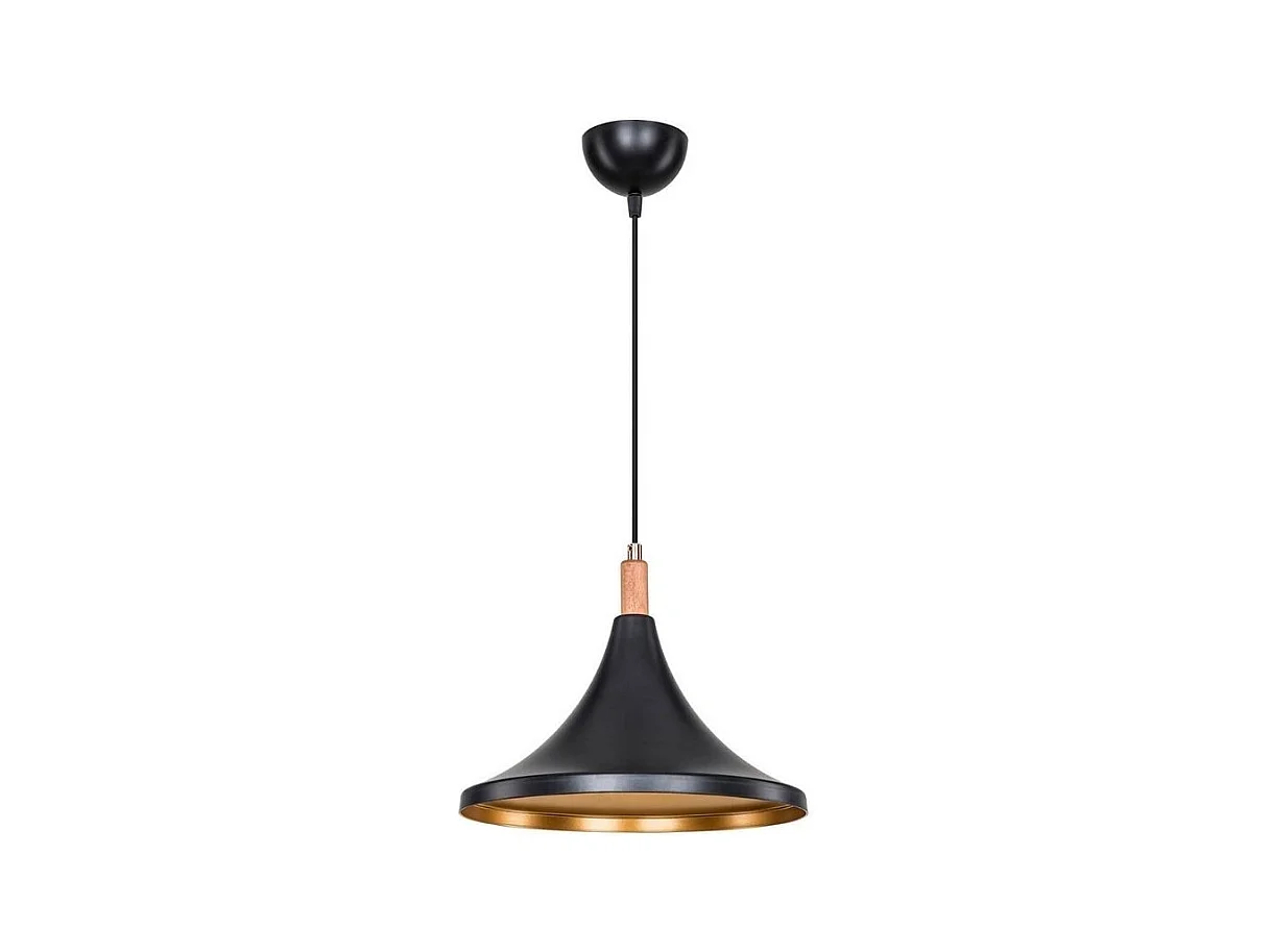 Lampada a sospensione Kano nero oro ASZ1564