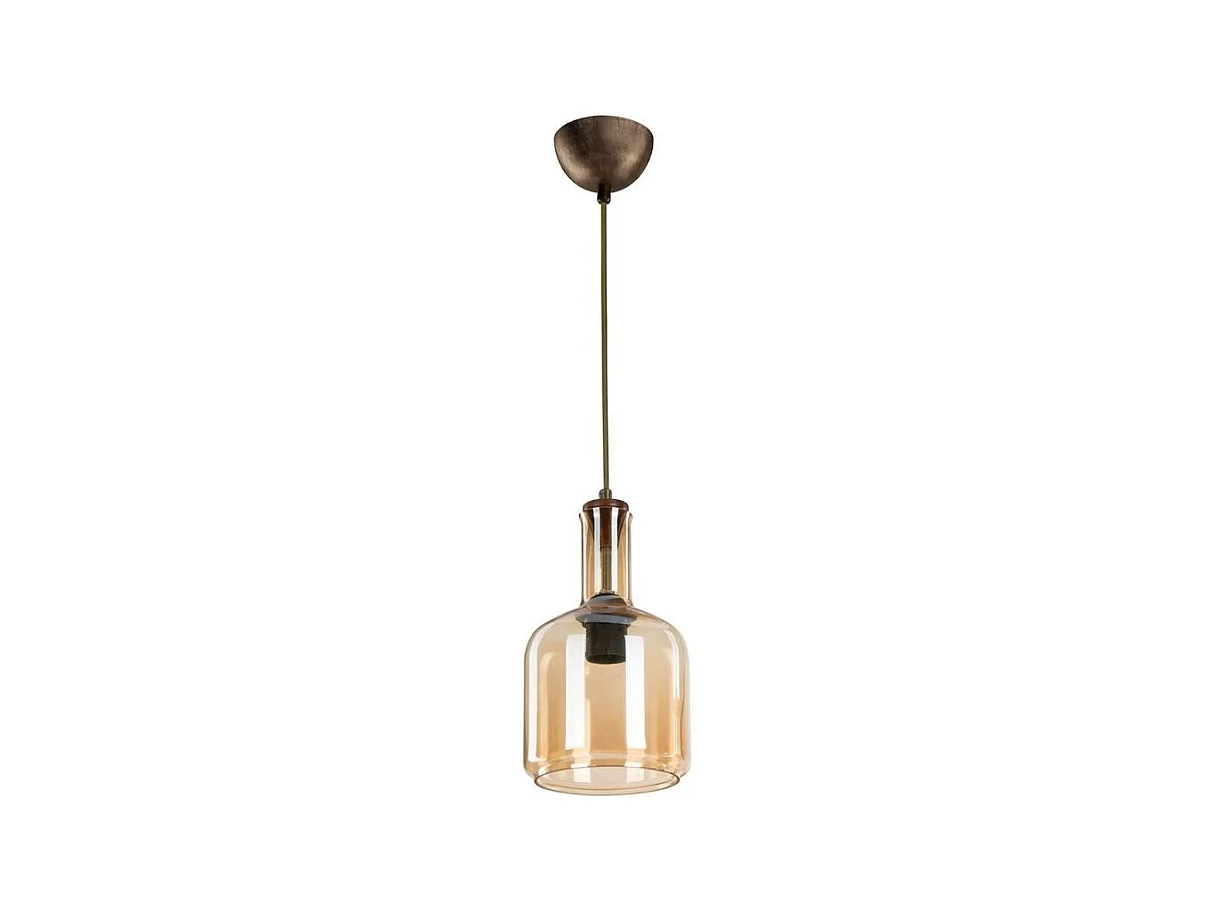 Lampada a sospensione con diffusore vetro fumè Boston MDL3554