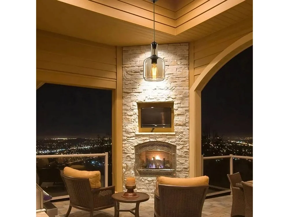 Lampada a sospensione con diffusore vetro fumè Boston MDL3554