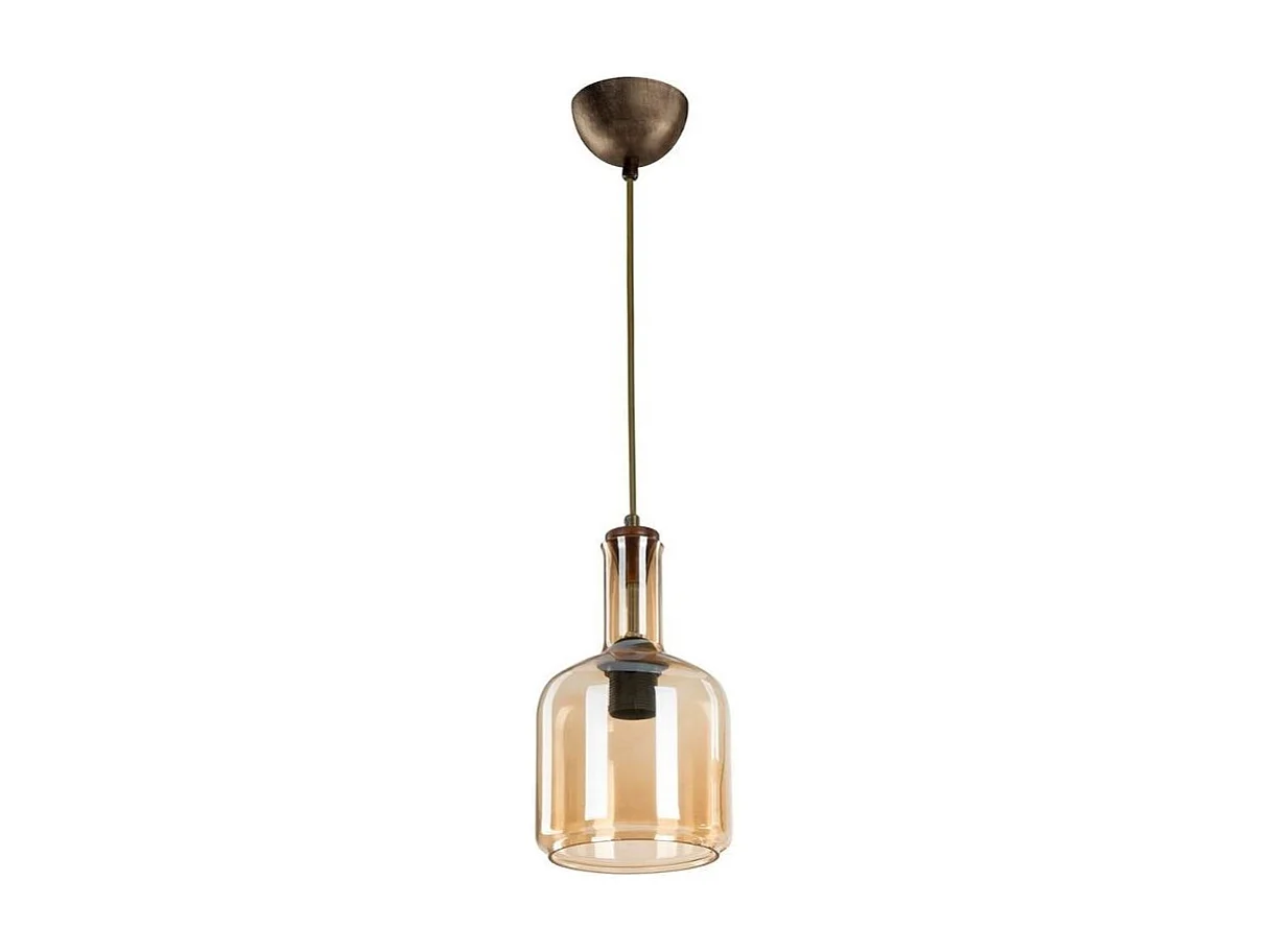 Lampada a sospensione con diffusore vetro fumè Boston MDL3554
