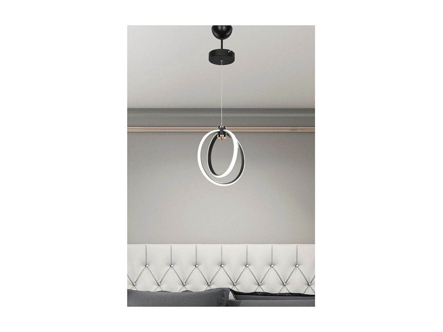 Lampada a sospensione due cerchi Led Felicia ASZ1591