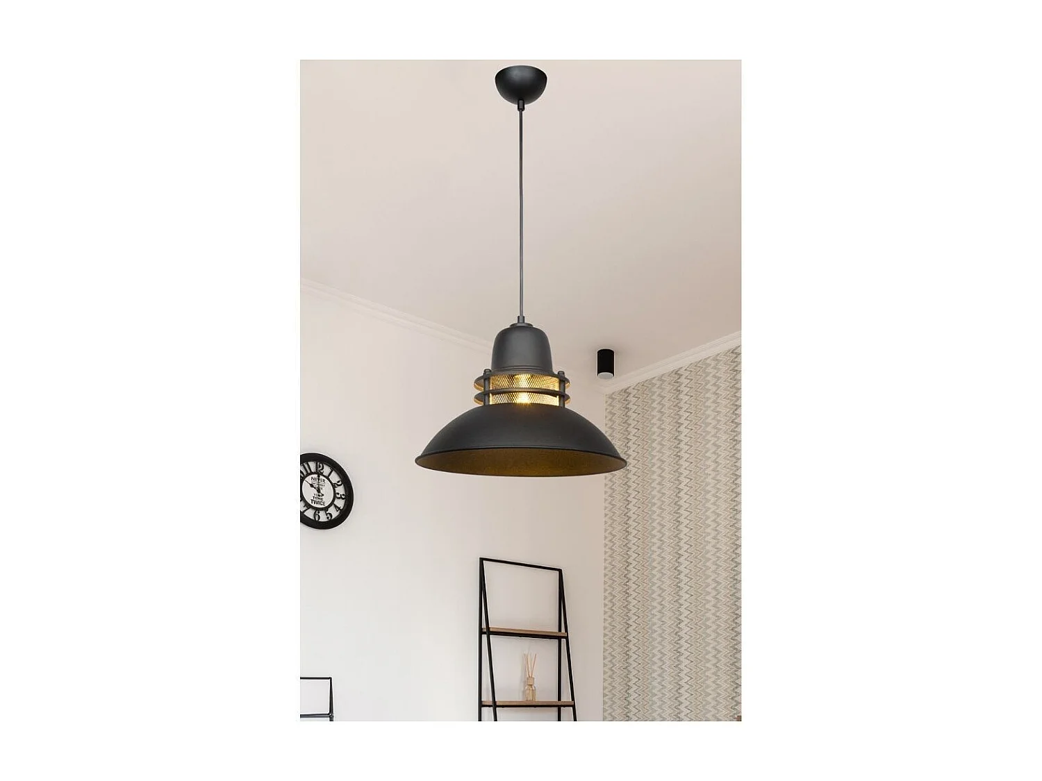 Lampada a sospensione stile industriale Tibet ASZ0871 colore nero