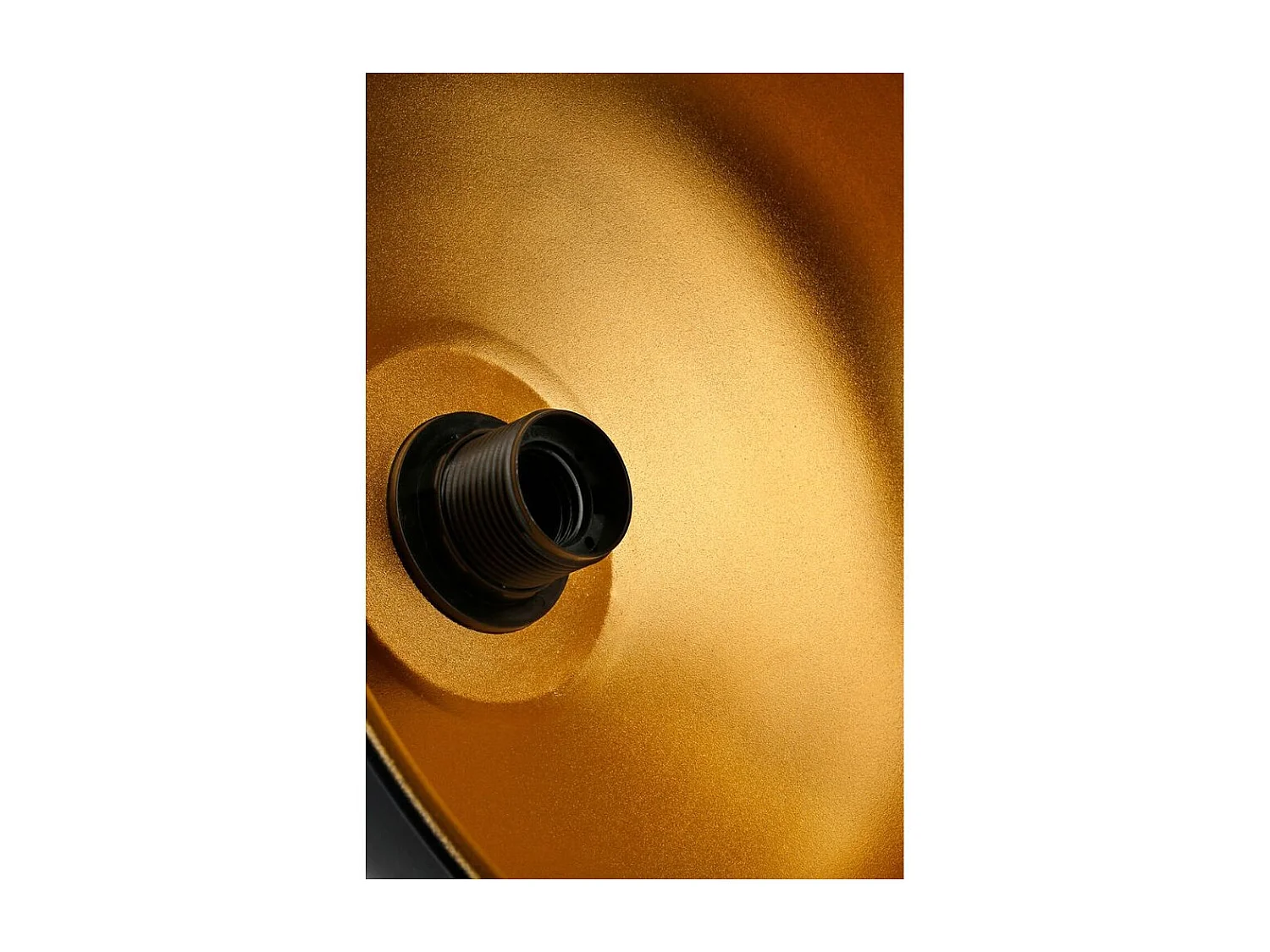 Lampada a sospensione metallo nero interno oro Rena ASZ1341