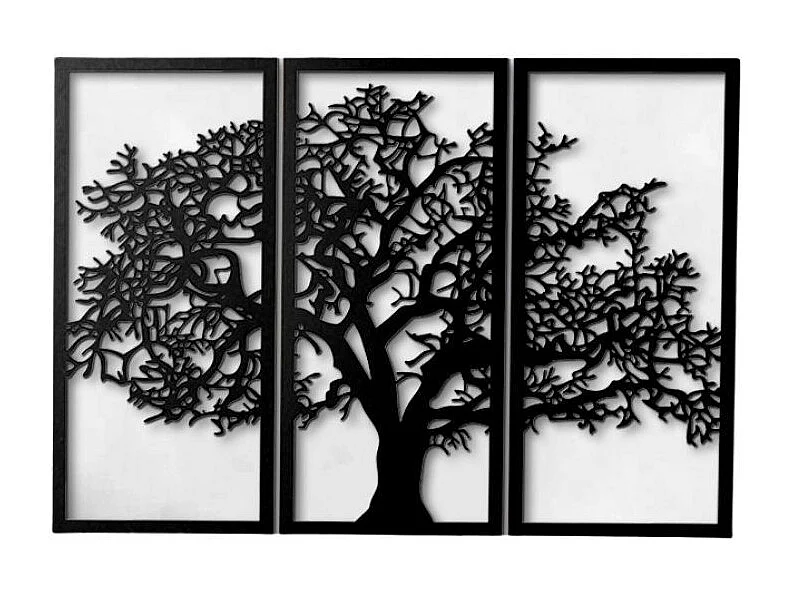 Cornice Decorativa Albero della Vita 125x88 cm MT1924011 Colore Nero