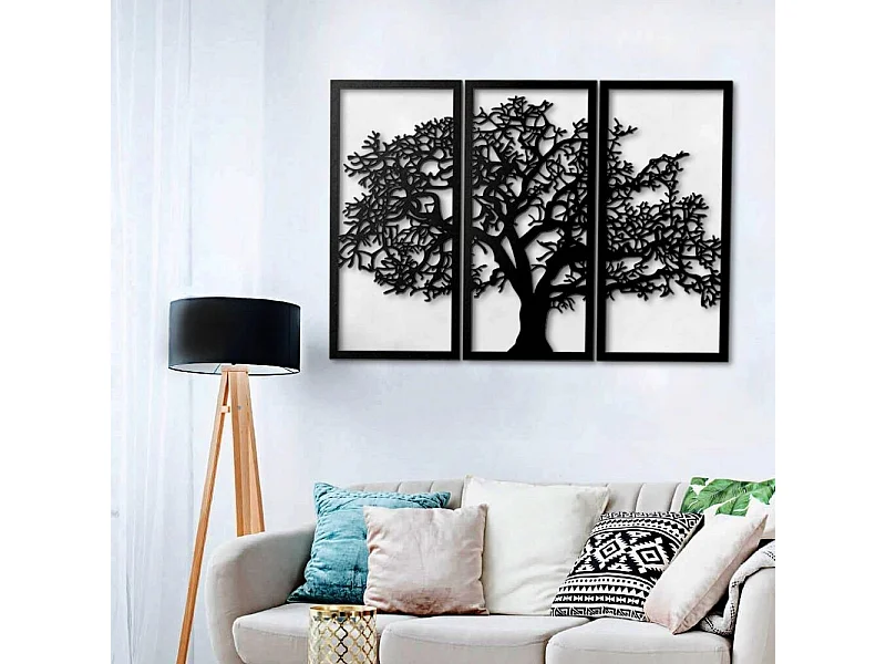 Cornice Decorativa Albero della Vita 125x88 cm MT1924011 Colore Nero