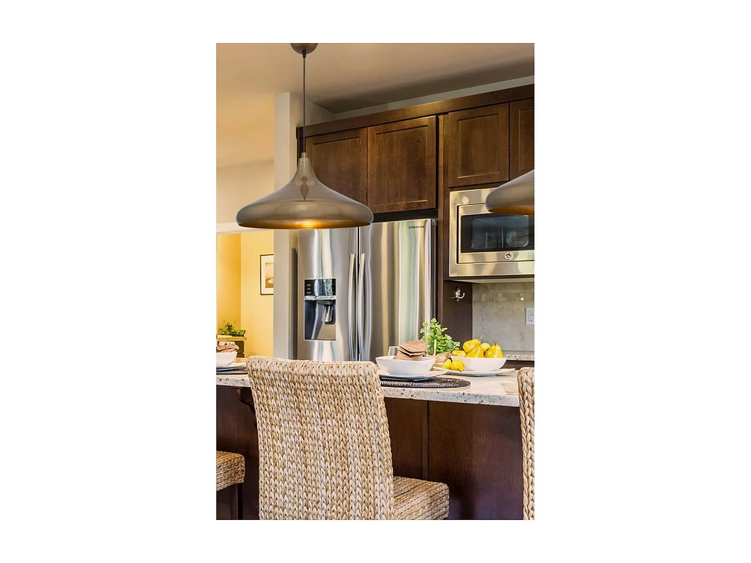 Lampada a sospensione metallo Navada ASZ1345 colore bronzo