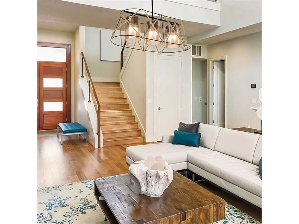 Lampada a sospensione 3 luci metallo nero e corda Gezegen ASZ0986