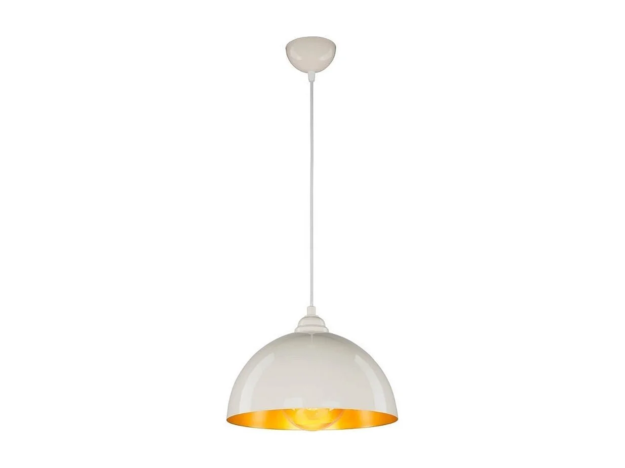 Lampada a sospensione in metallo Topak ASZ0948 colore bianco