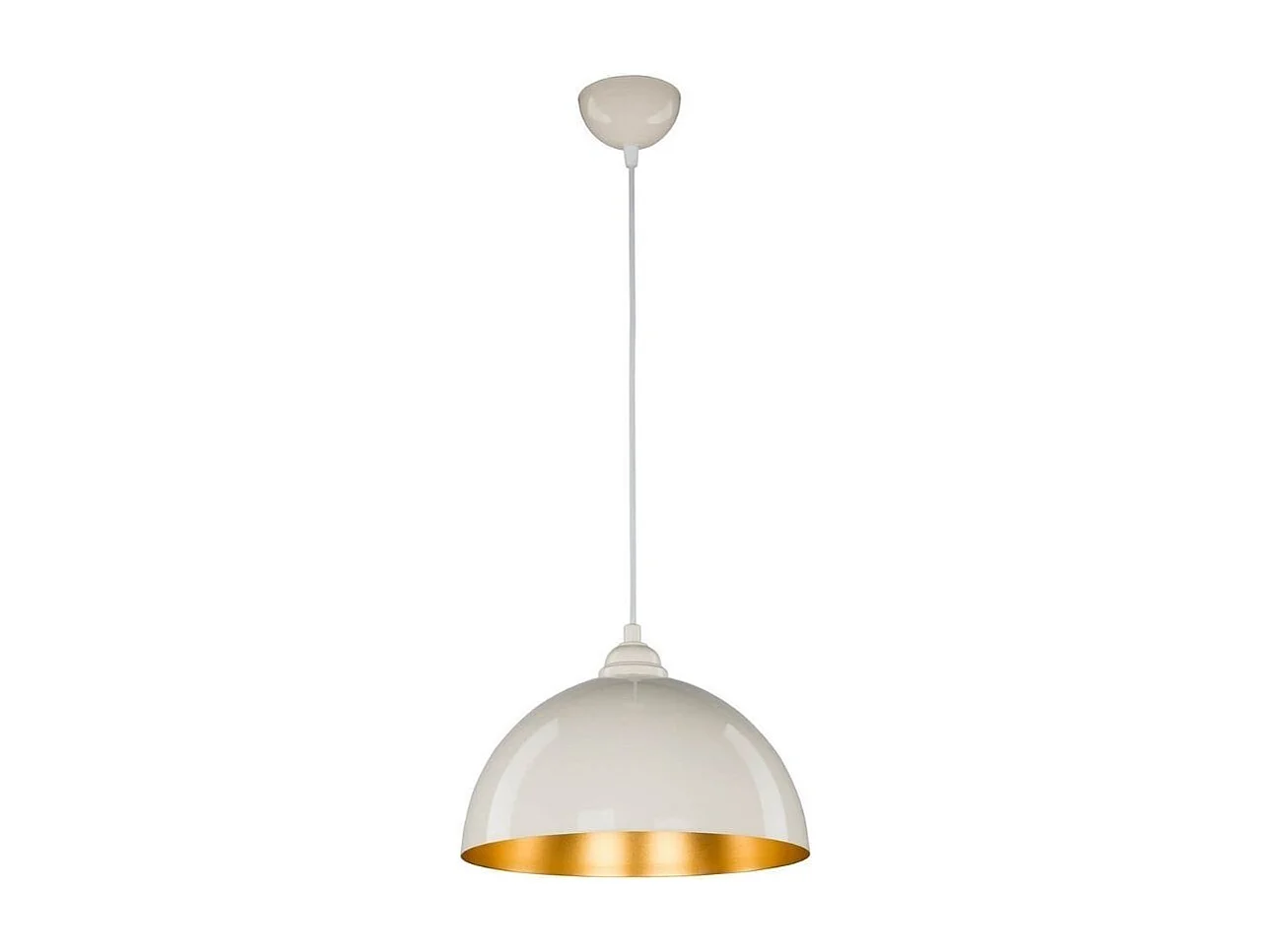 Lampada a sospensione in metallo Topak ASZ0948 colore bianco