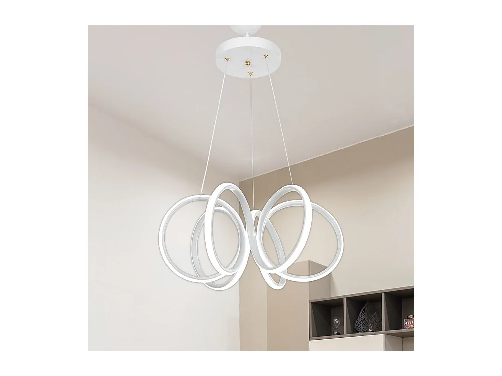 Lampada a sospensione LED forma spirale Ilya MDL4439 colore bianco