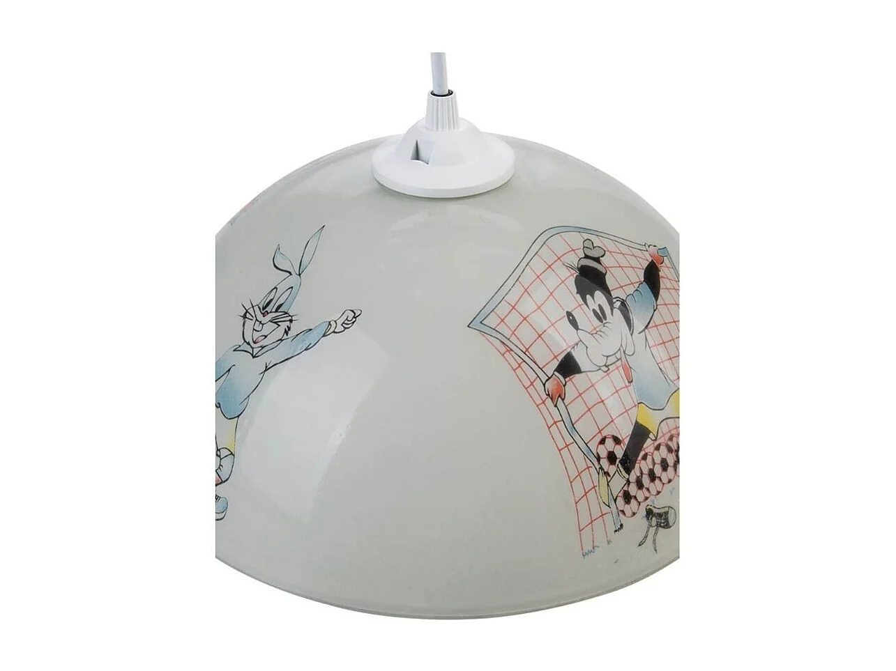 Lampada per cameretta vetro bianco con disegni Mufi MDL4164