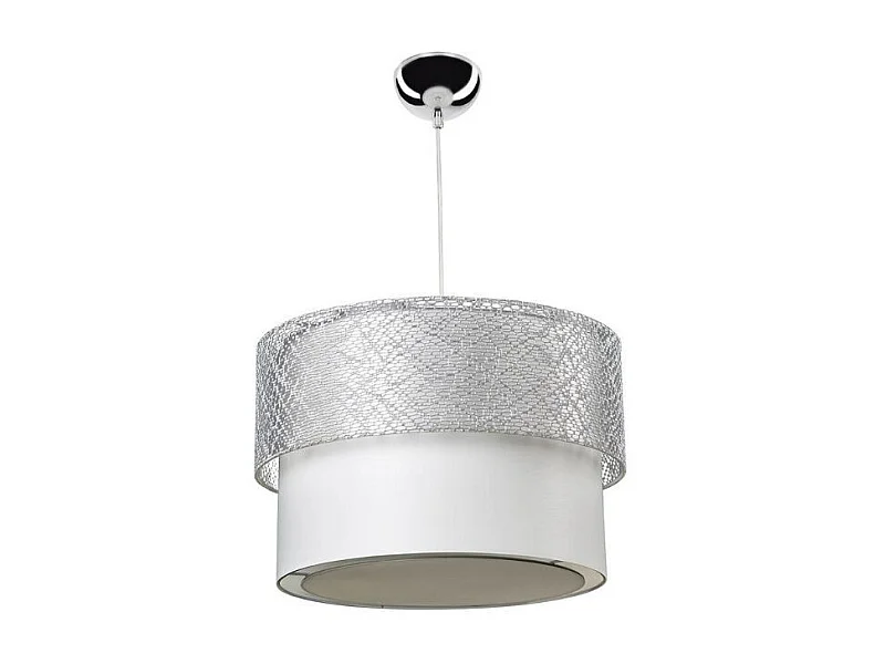 Lampada a sospensione in tessuto Polo MDL2355 colore grigio