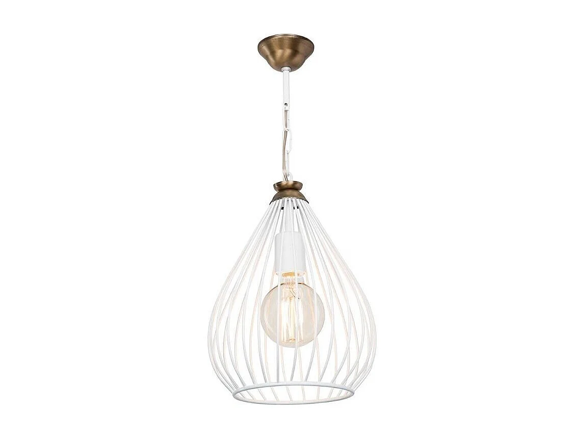 Lampada a sospensione ciondolo metallo Umay ASZ1314 colore bianco